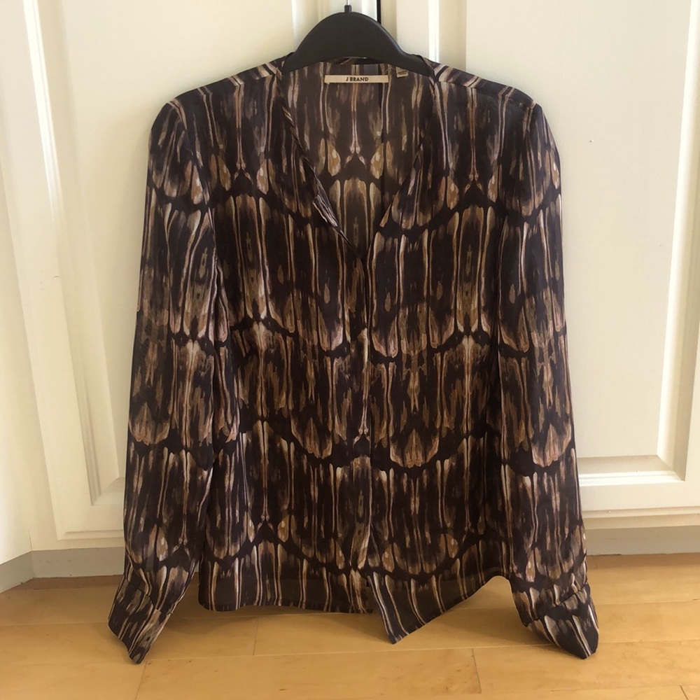 J Brand silk blouse
